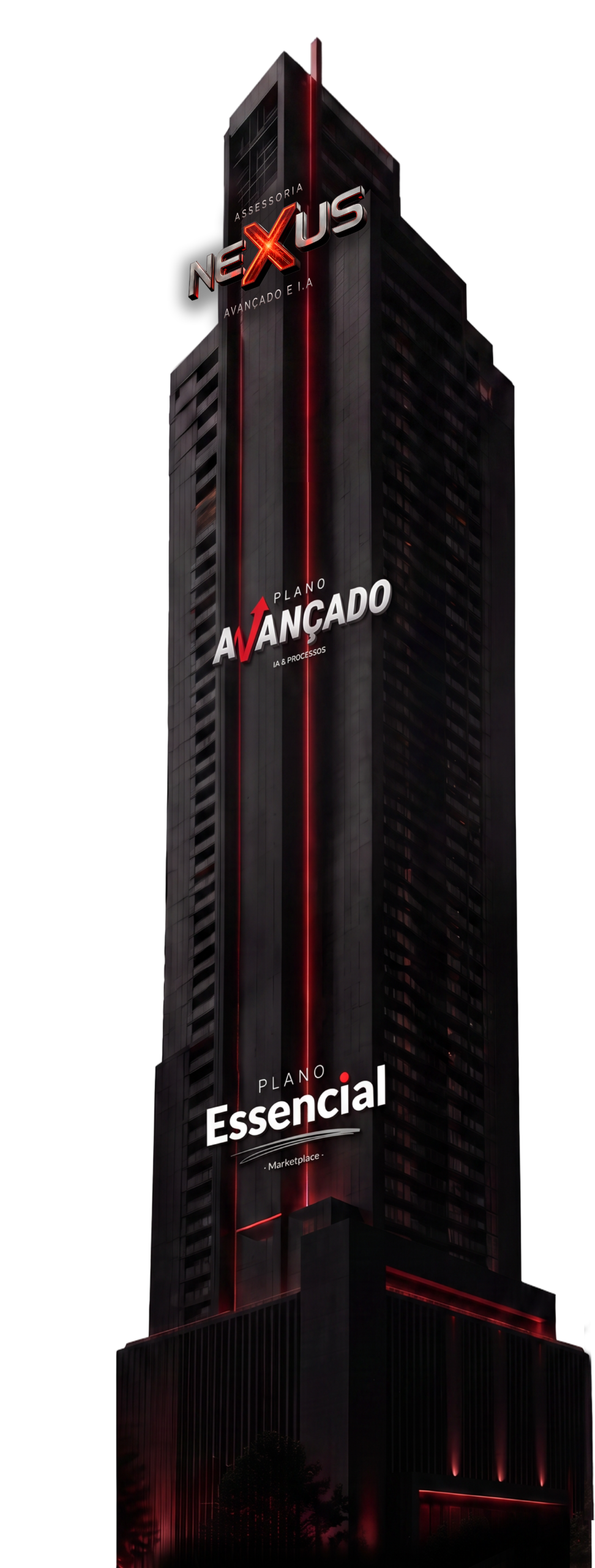 Prédio DWV com os planos Nexus, Avançado e Essencial